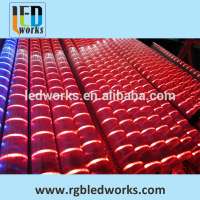 DMX512 full color SMD5050 LED Guardrail tube, color changing digital tube for outdoor