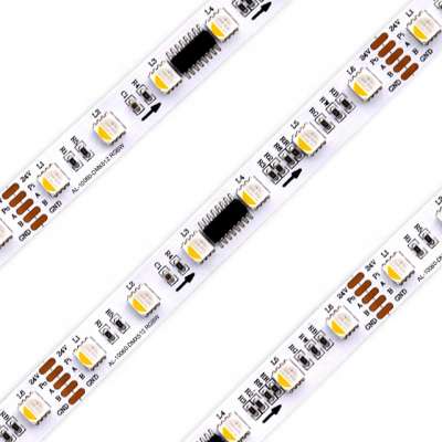 24V flexible 4 channel DMX512 pixel digital5050 RGBW led strip light