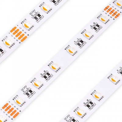 LED RGB Warm White flexbiel analog 24V RGBW RGBWW 60 led strip